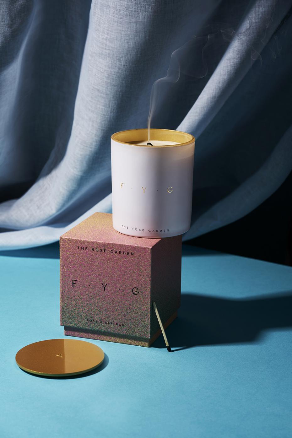The Rose GArden Candle on Box
