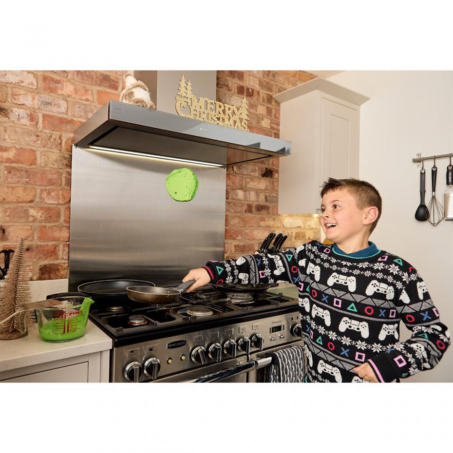 Flipping the pancakes