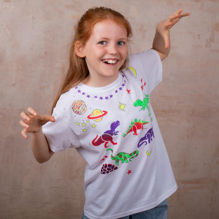 Fab Dab Do Dinosaur T-shirt Painting Craft Kit