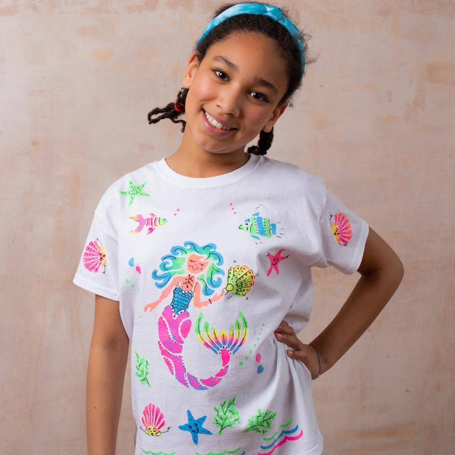 Fab Dab Do Mermaid T-shirt Painting Craft Kit