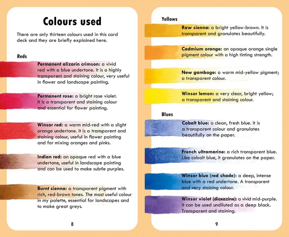 Informative pages from the booklet