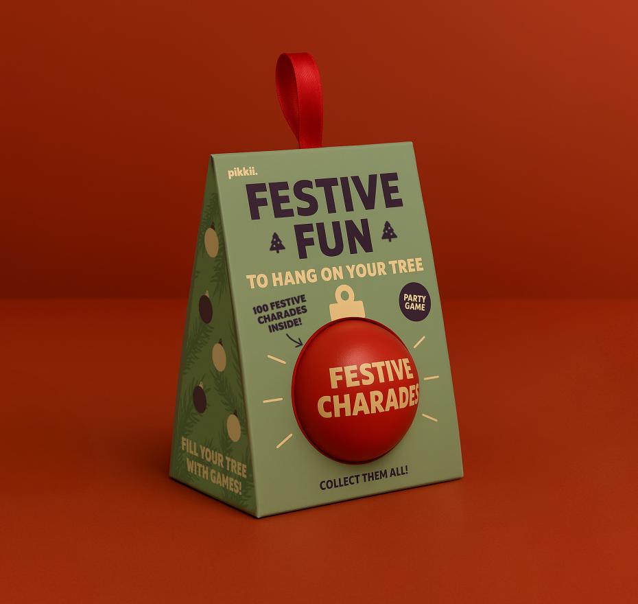 Pikkii Festive Charades Packaging