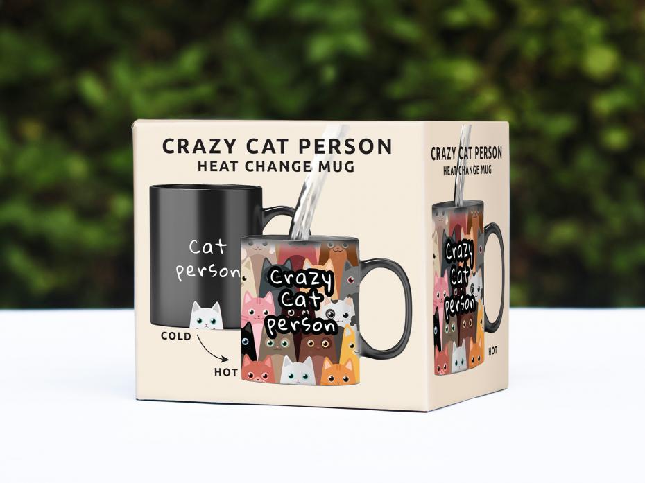 Crazy Cat Person Mug by Pikkii - Plastic-Free Packaging