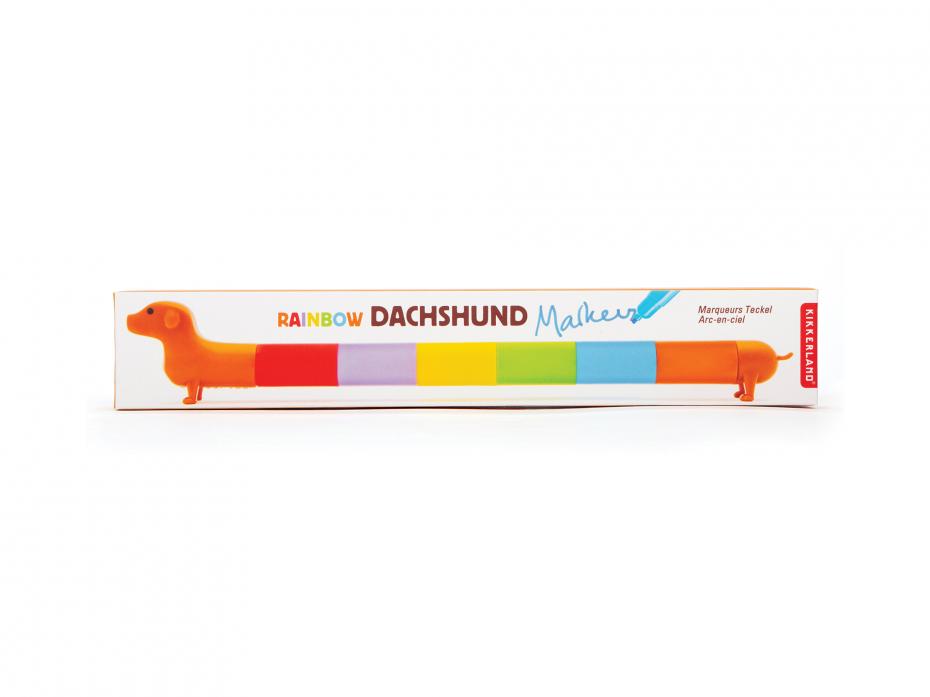 Rainbow Dachshund Markers Packaging Image