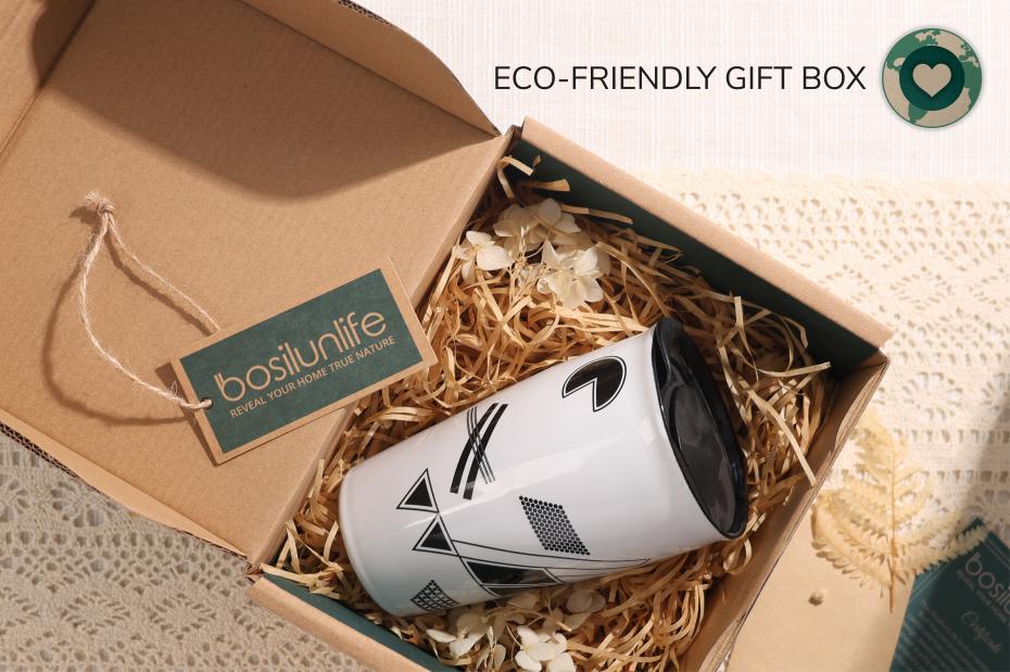 BosilunLife Elemental Harmony Modern Art Thermal Travel Mug