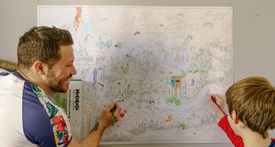 Dinosaur Discovery Colouring Poster