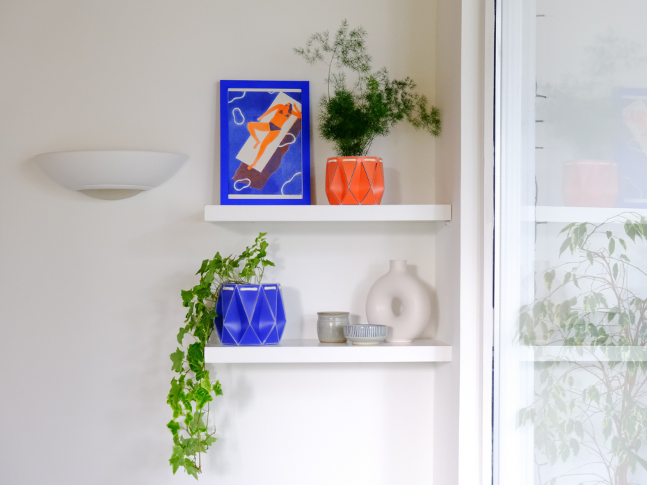 11cm POTR Pot - Coral + 15cm POTR Pot - Navy