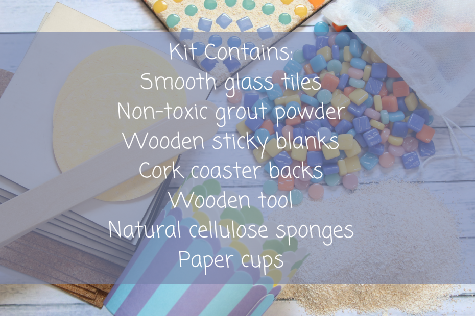 Mosaic Coaster Party Pack Contents