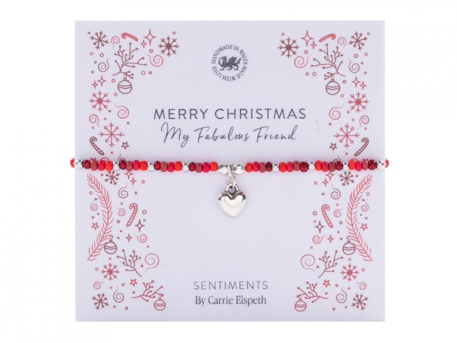 Christmas Sentiment Bracelets