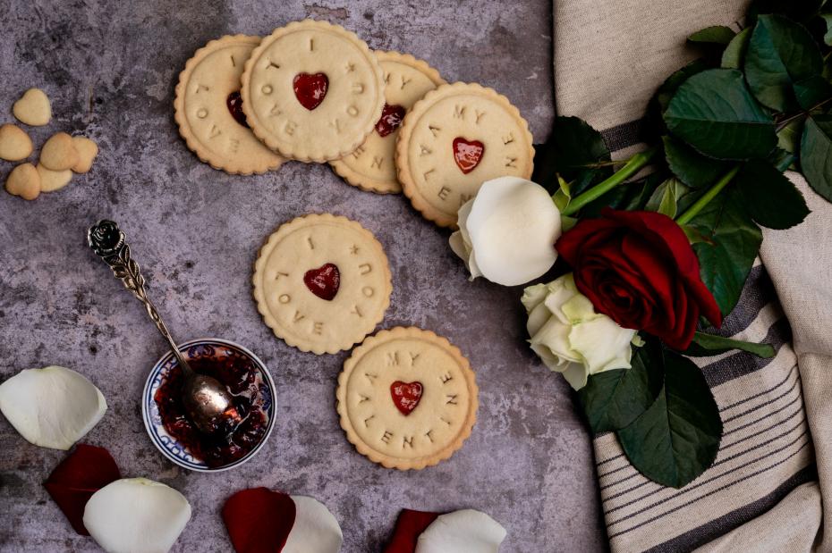 Valentine's Day Jam Biscuits