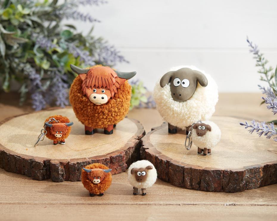Handcrafted Novelty Pom Pom Animals