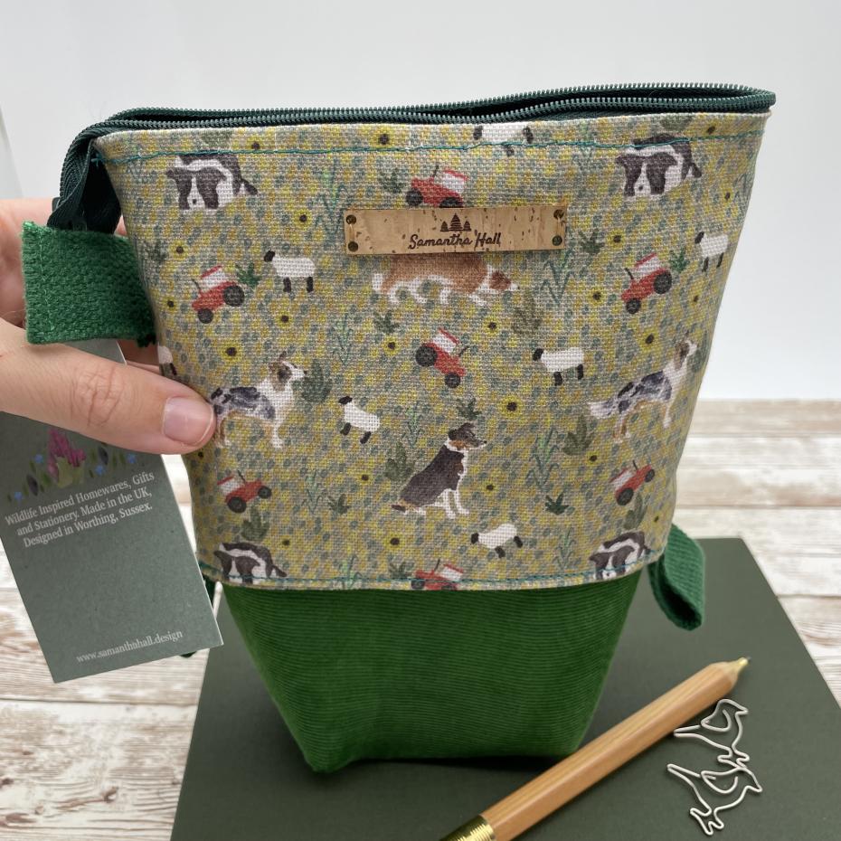 Pencil case popped up to pack away