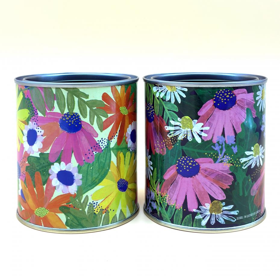 Decorative Tin Pots - Empty