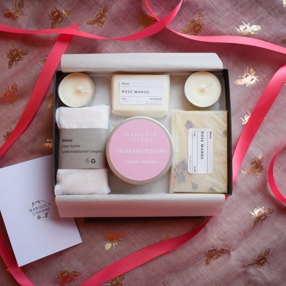 Vegan Organic Letterbox Shower Spa Gift Colllection