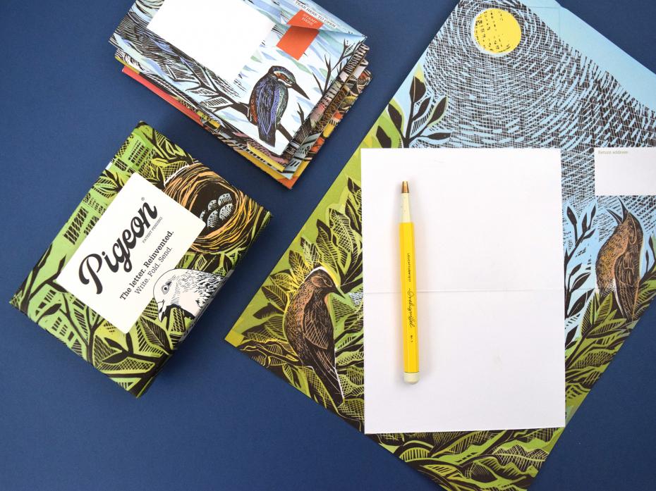 Pigeon - Wonderfully Wild spread, illustrated by Angela Harding