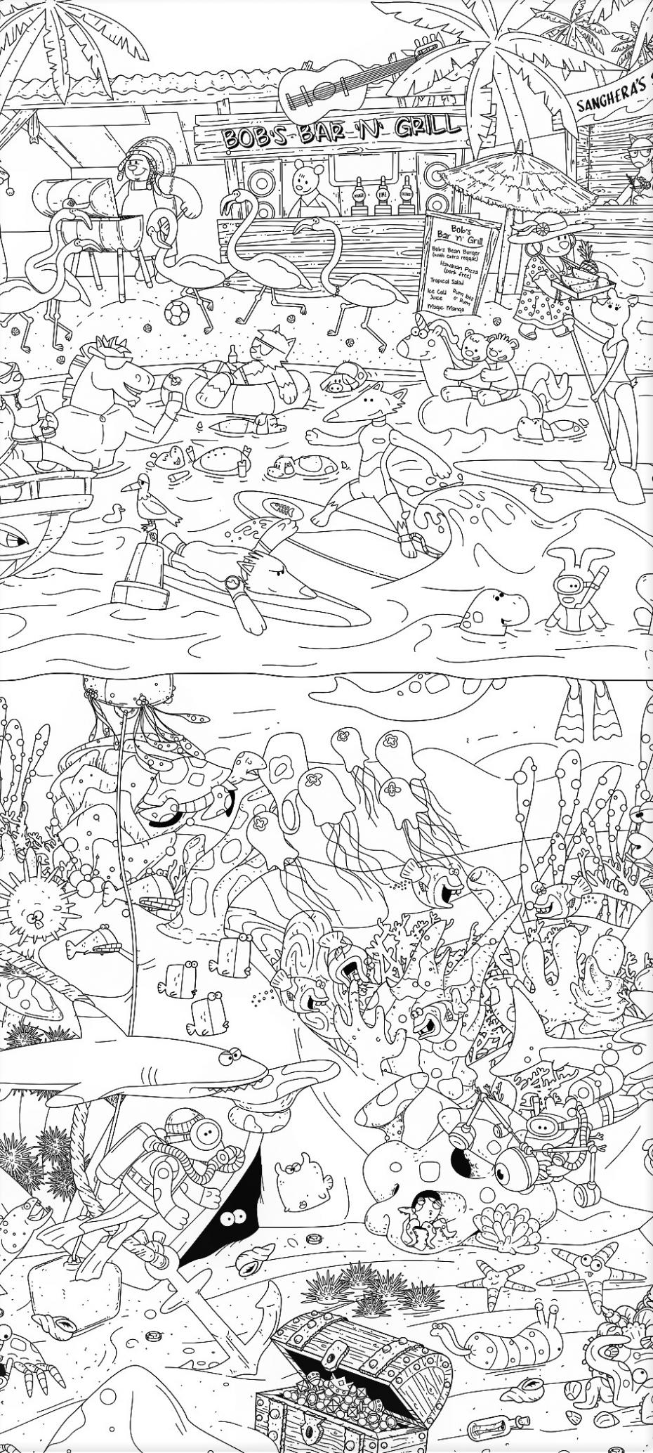 Beach and Reef Close Up