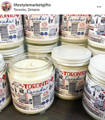 Toronto Scented Candle Range - Julia Gash x Lifestyle Market, Canada