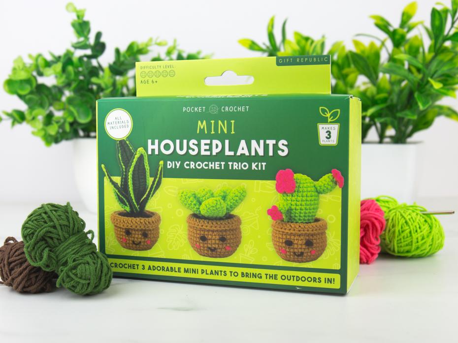 Pocket Crochet Kits - Houseplants 1