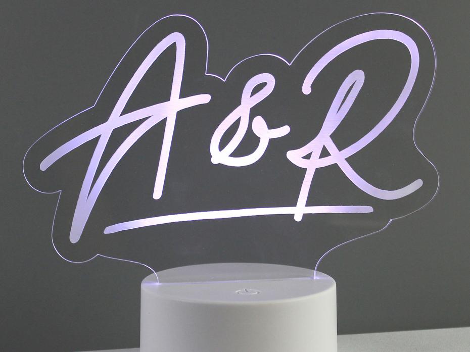 LED Light Initials