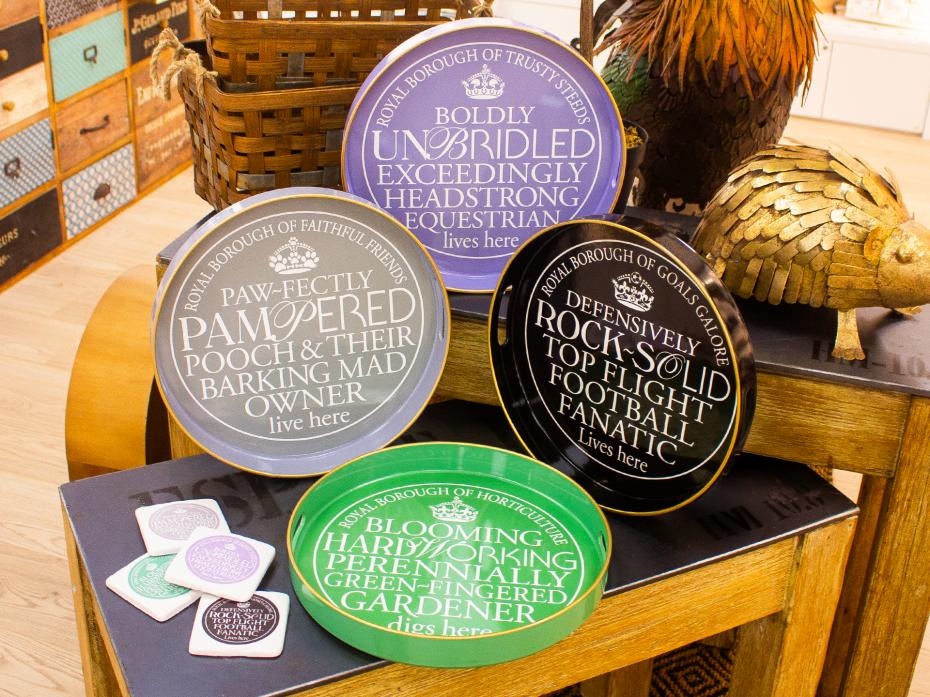 Historic Plaque Trays + Coasters
