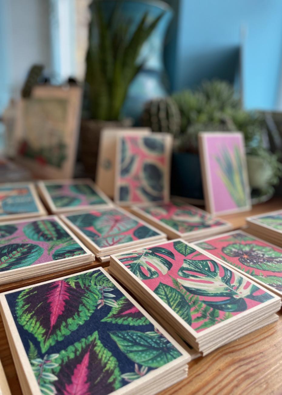 Passion4Plants Wooden Postcards