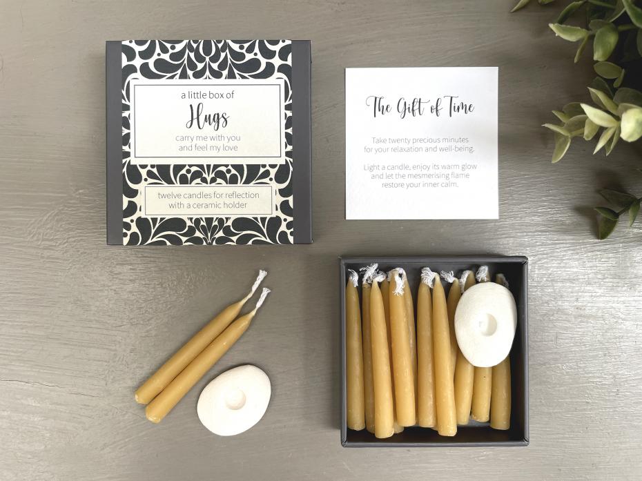 'Little Box of Hugs' Twenty Minute Candles