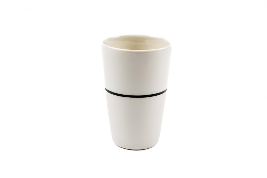 Tall white beaker