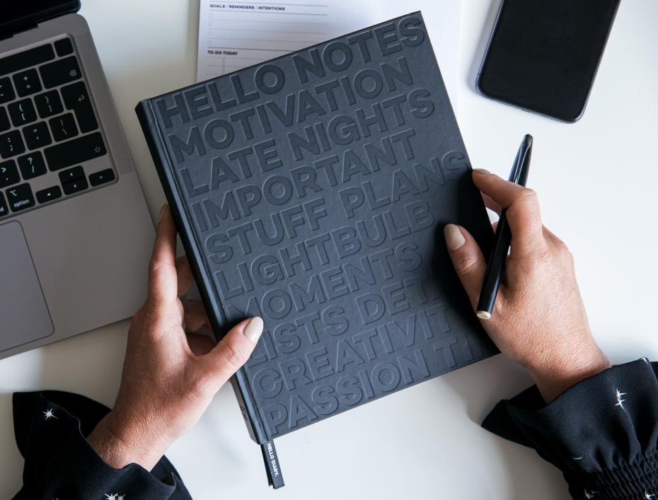 HELLO TIME Daily Undated Planner & Notebook