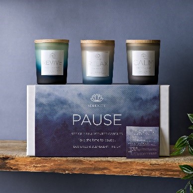 Serenity Pause Set of 3 Candles