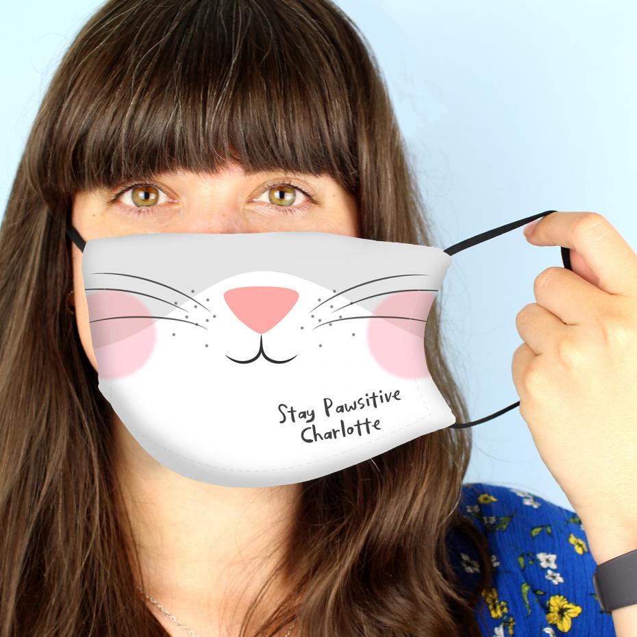 Personalised Cat Face Covering