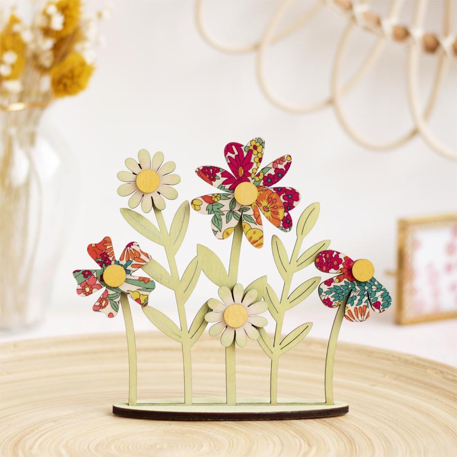 Artcuts Wooden Meadow Craft Kit, Finished Sample