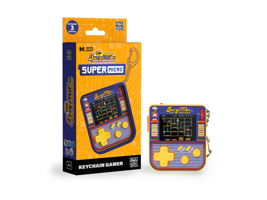 The BurgerTime&reg; Super Micro Keychain Gamer