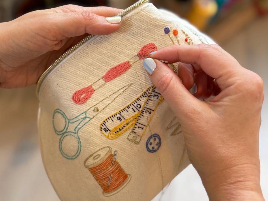 Learn new embroidery stitches