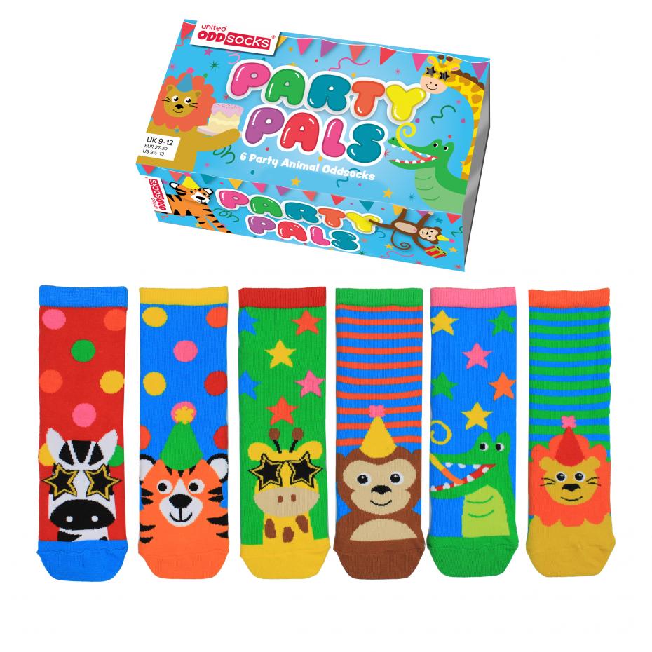 Party Pals - 6 Party Animal oddsocks