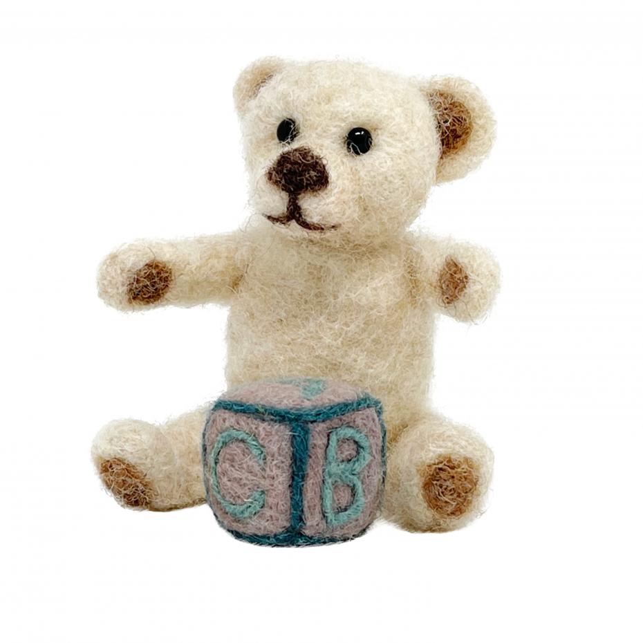 Little Teddy Needle Felting Kit cutout