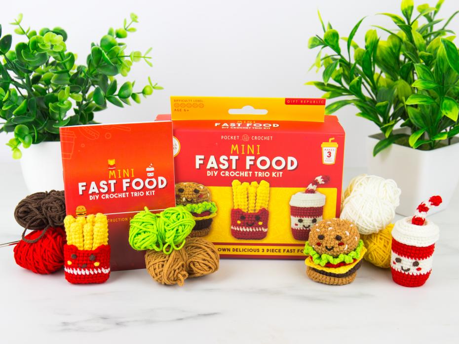 Pocket Crochet Kits - Fast Food 2