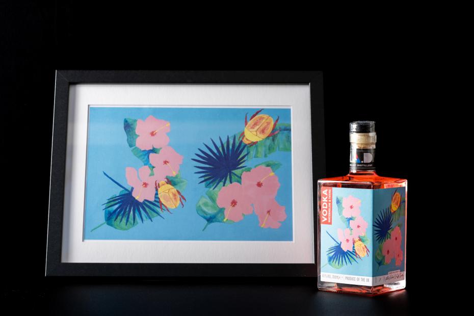 Watermelon & Thyme Vodka plus art print