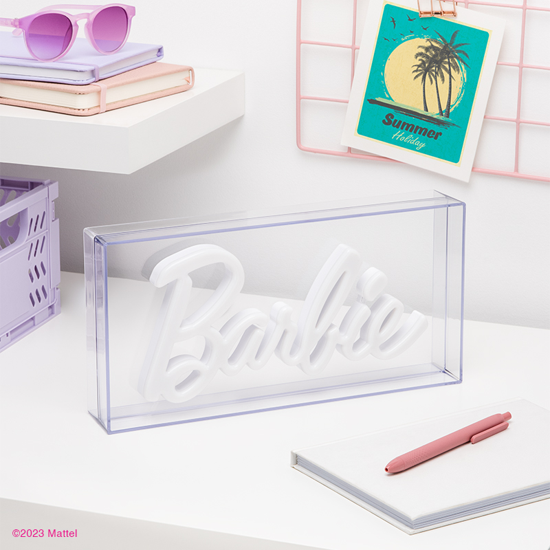 Barbie LED Neon Light lifestyle photo showing the light off