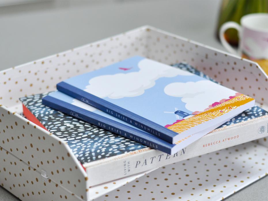 Windmills Lined Page Notebook