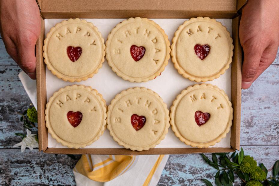 Personalised Jam Birthday Biscuits