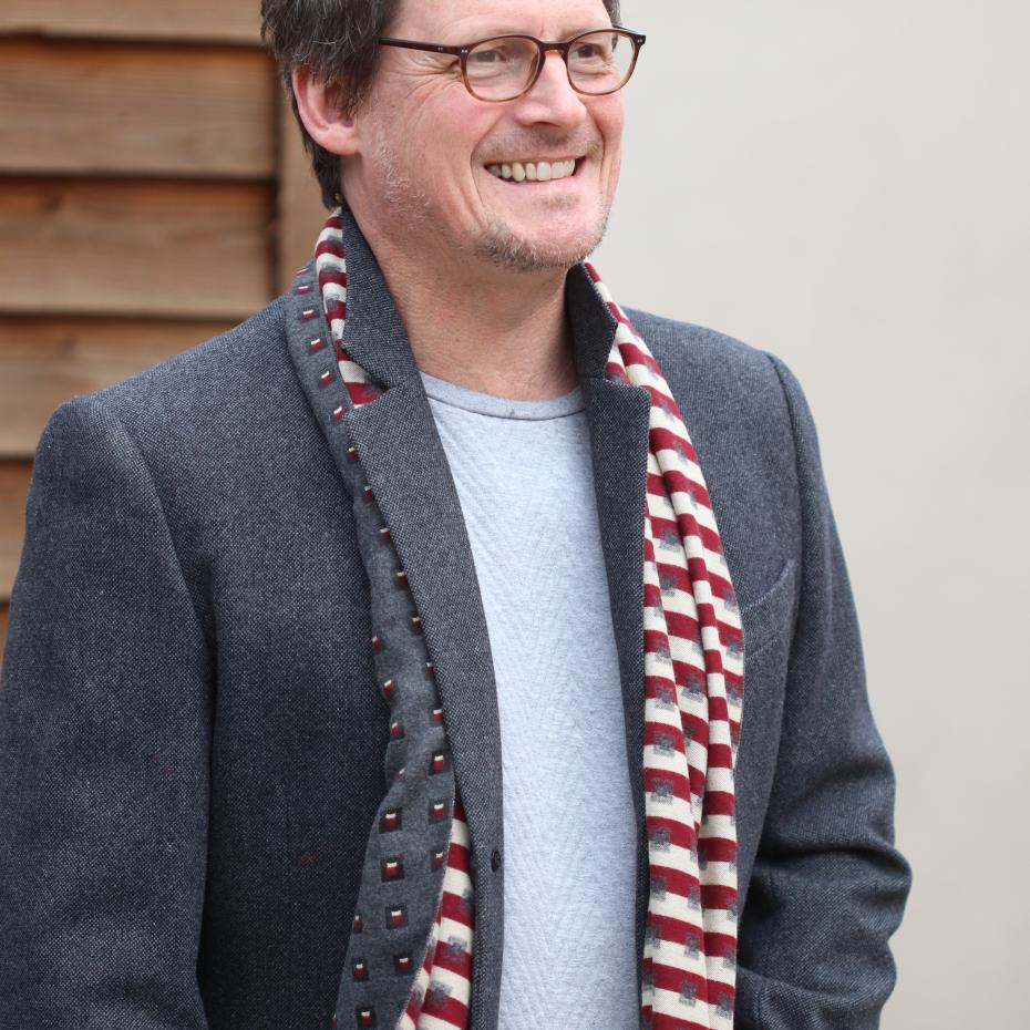 Men's 100% viscose smart scarf