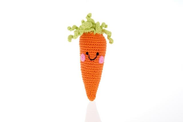 Fair trade vegetable rattles