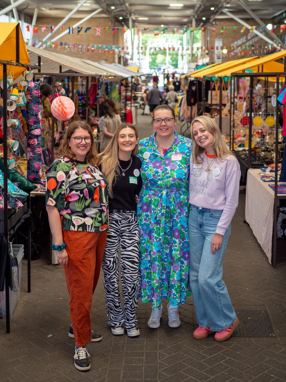 Brighton Etsy team photo with Kat