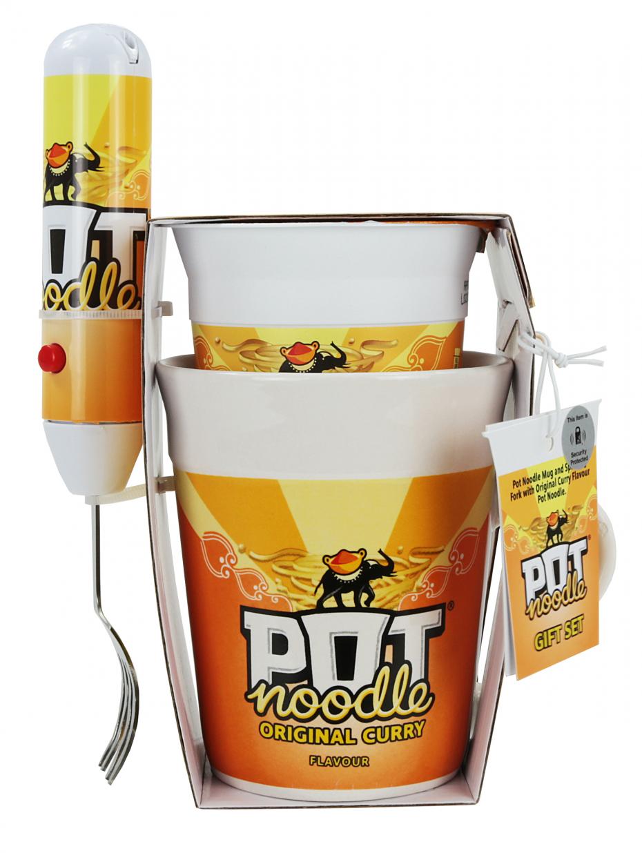 Original Curry Pot Noodle gift set - front view