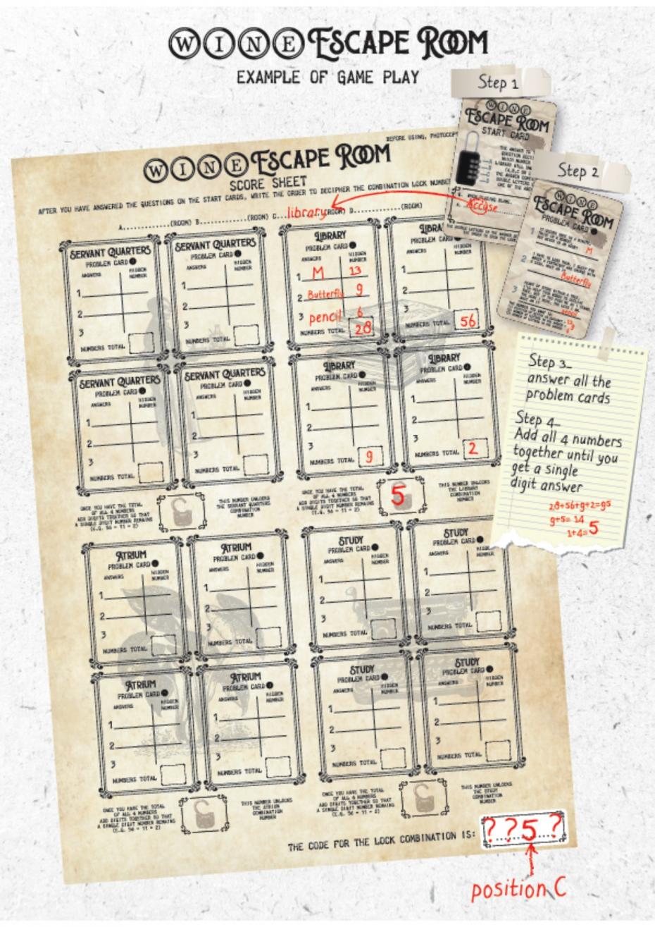 Wine Escape Room Instructions