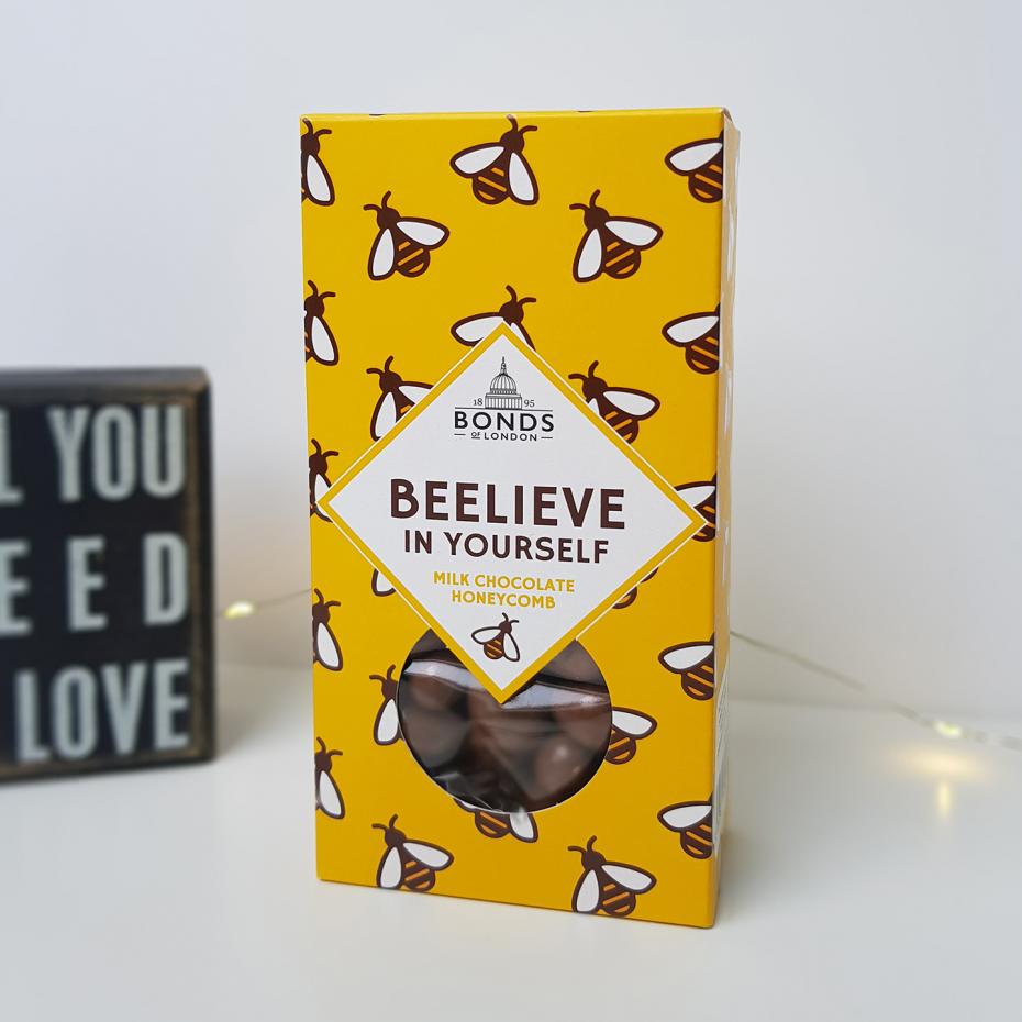 BEELIEVE IN YOURSELF - Milk Chocolate Honeycomb