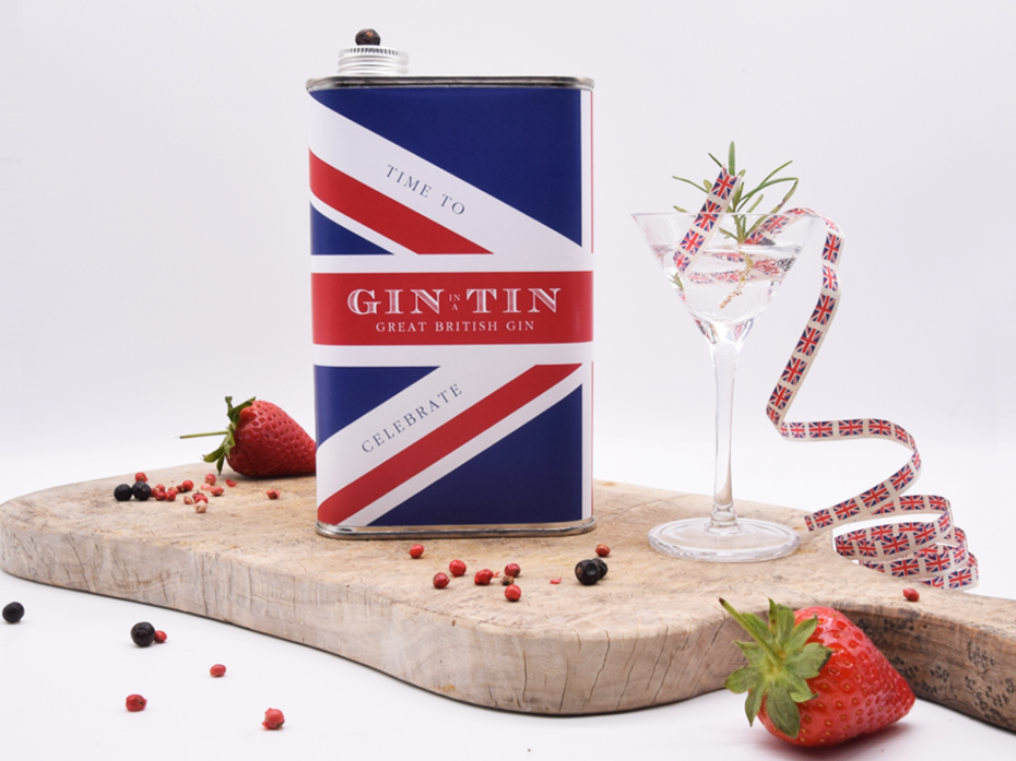 &copy;2026 Gin In A Tin -  A 50cl Tin Of  Great British  London Dry Lemon Peel, Coriander & Cardamom Gin NO.2