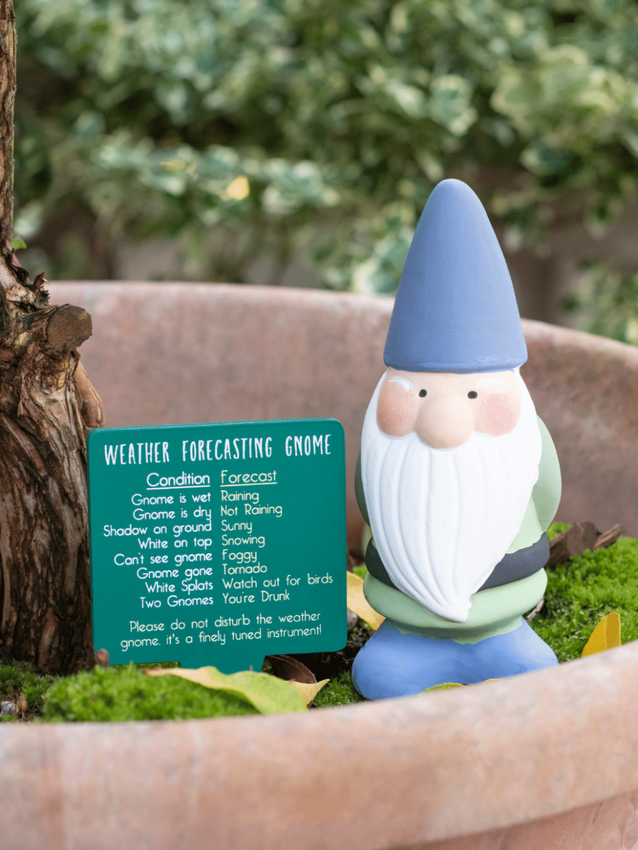 Terracotta Weather Forecasting Gnome
