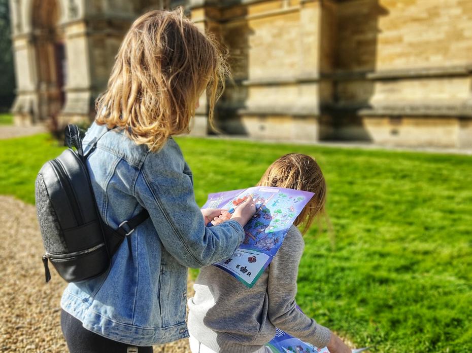 Kids work together to complete every treasure hunt