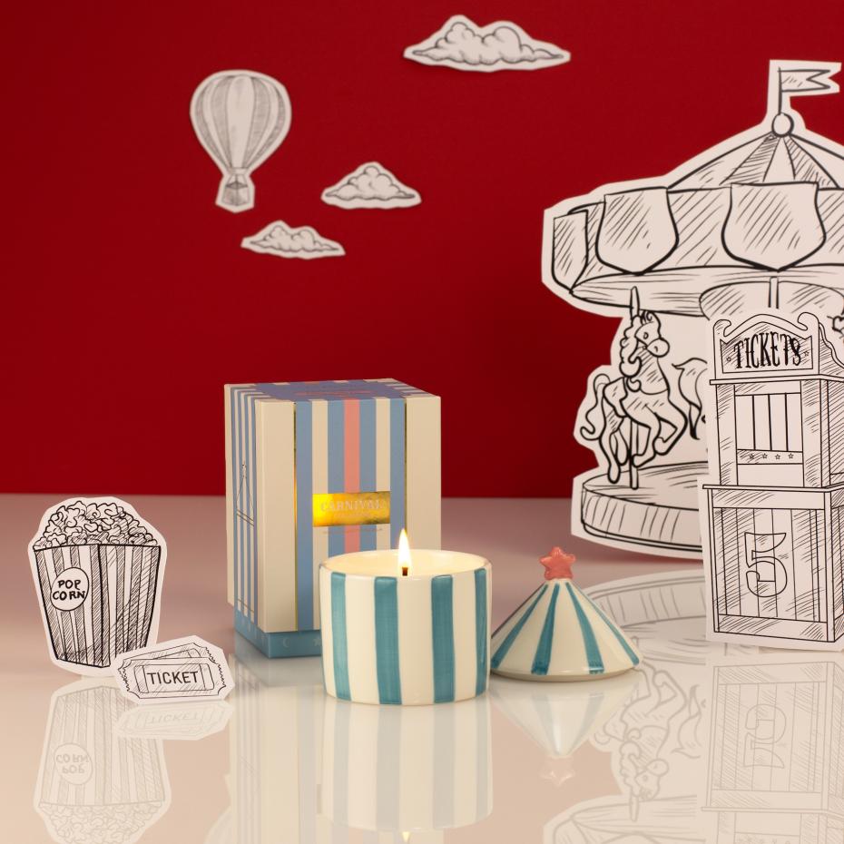 Acrobat Blue Candle - Activated Charcoal & Matcha